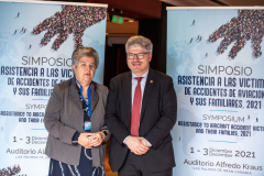Ms. Pilar Vera, ACVFFI Chair, and Mr. Juan Carlos Salazar, ICAO Secretary-General.